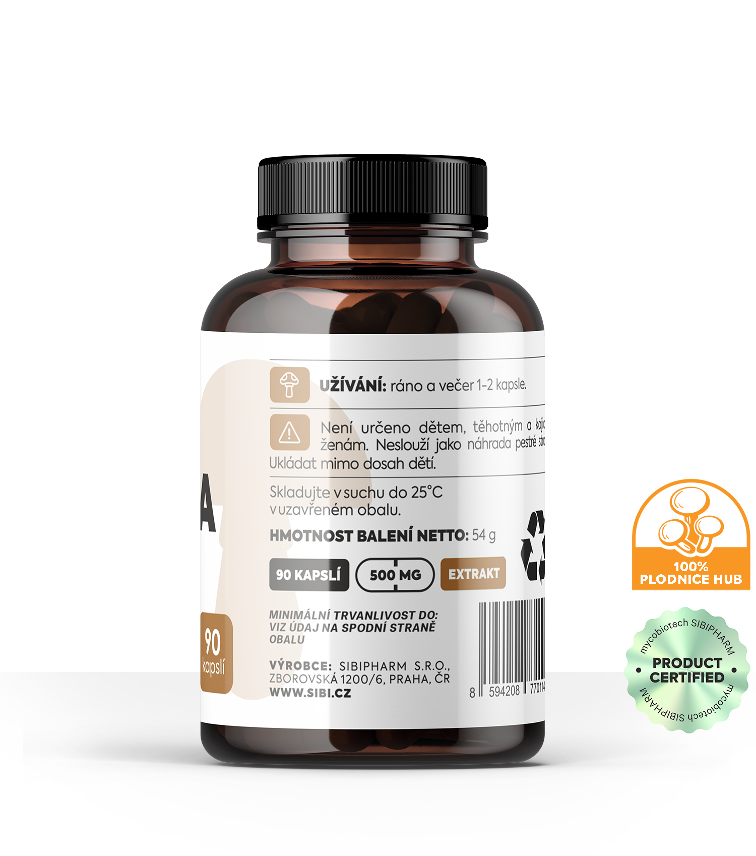 ČAGA EXTRAKT 90 KAPSLÍ 500 mg