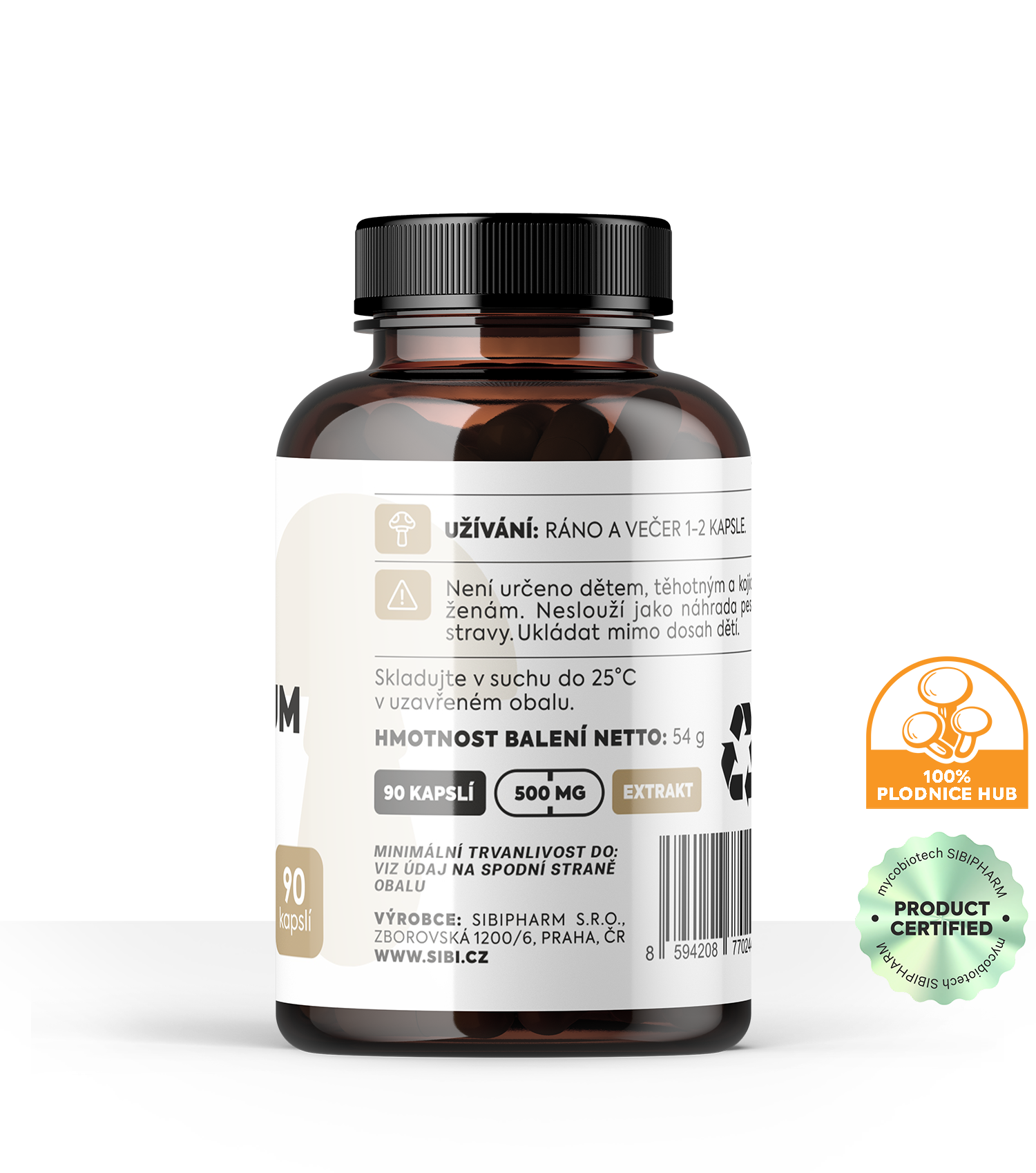 HERICIUM EXTRAKT 90 KAPSLÍ 500 mg