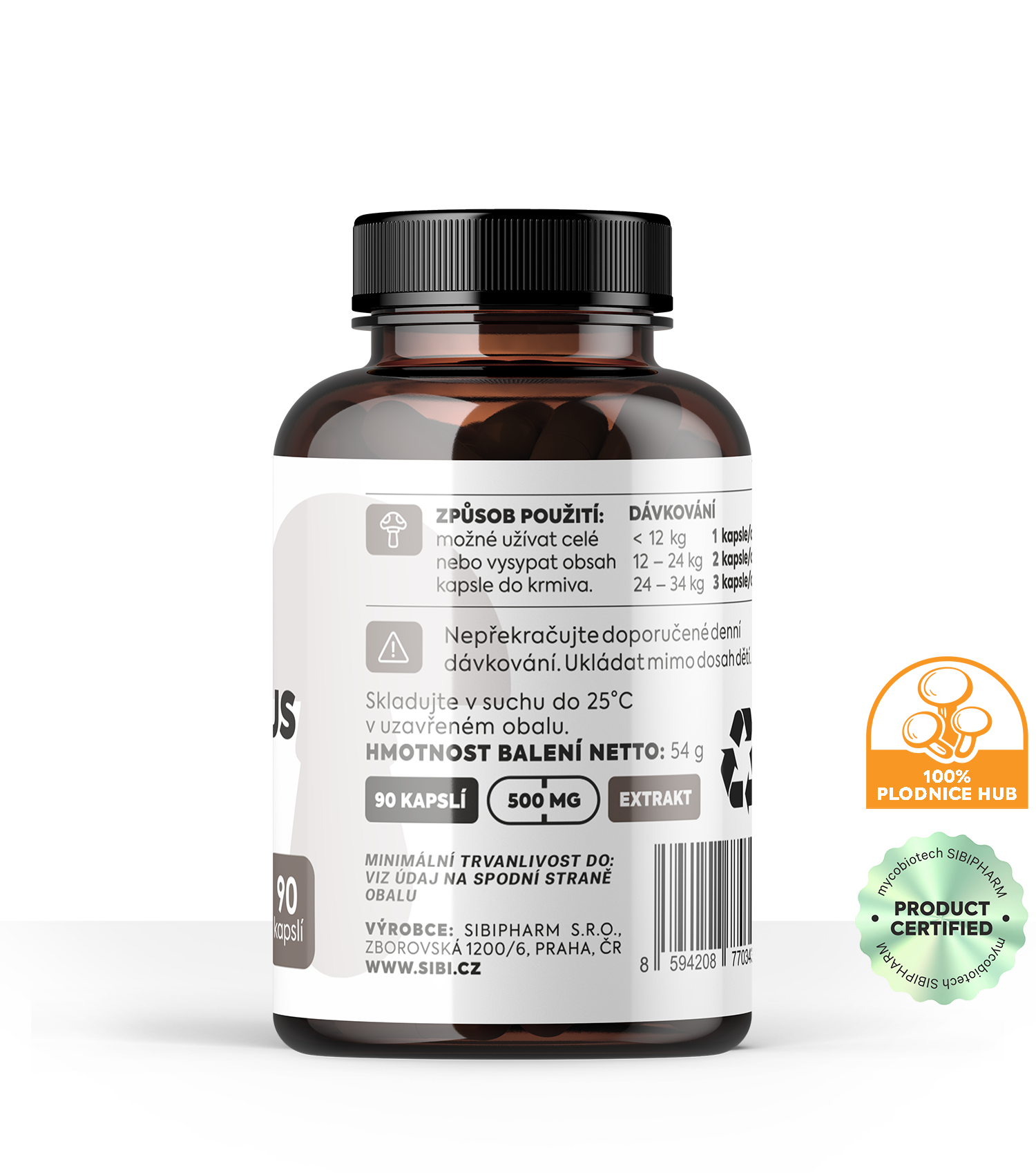 CORIOLUS EXTRAKT 90 KAPSLÍ 500 mg