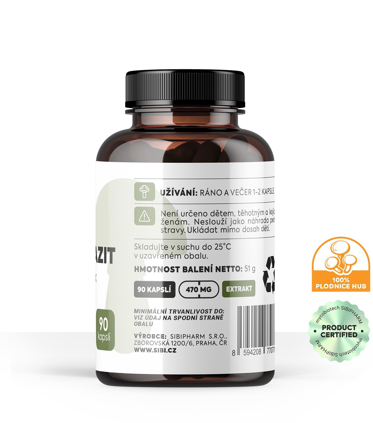 ČISTIZIT KOMPLEX HOUBOVÉ EXTRAKTY 90 KPS 470 MG