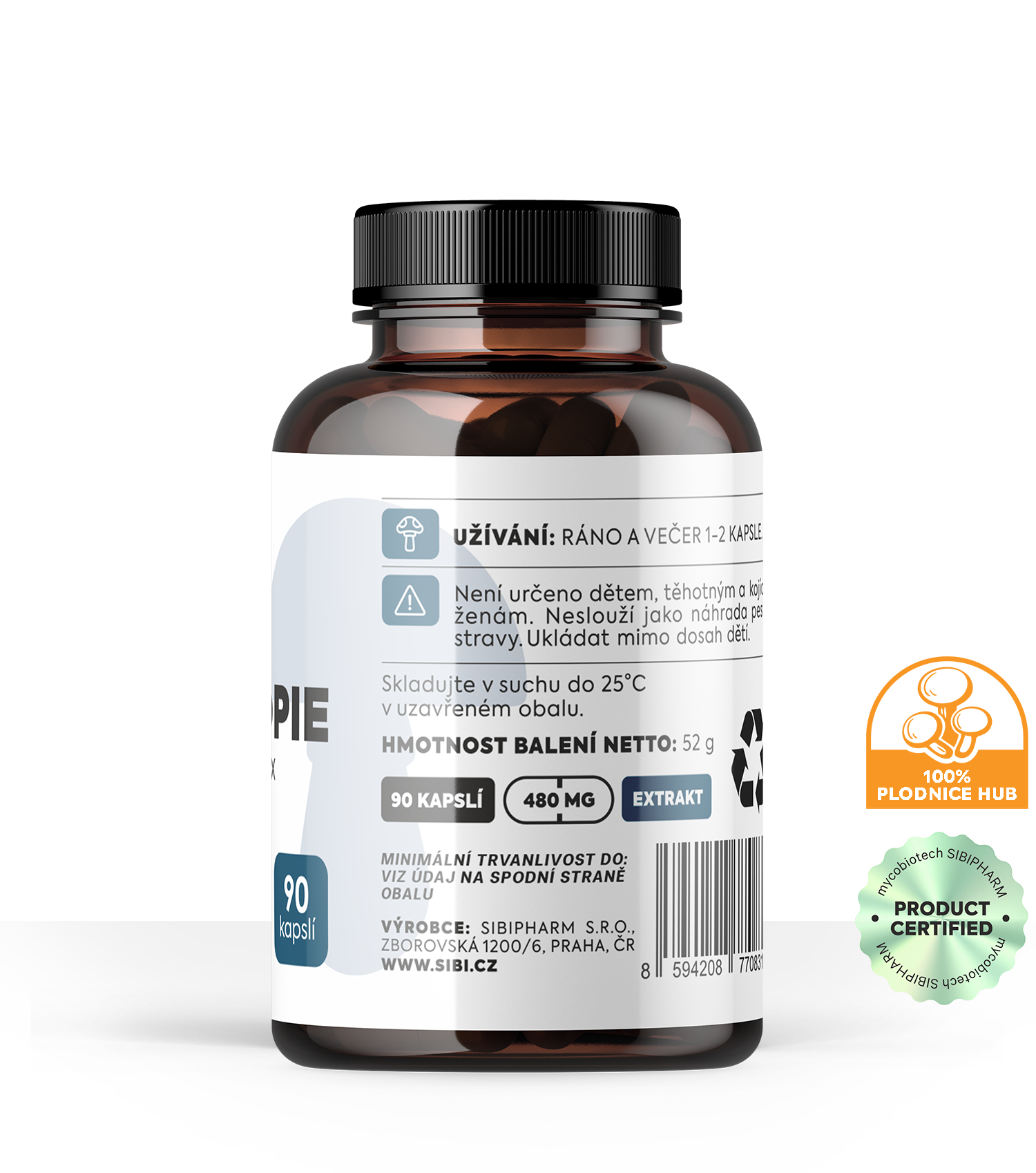 CHEMOPIE KOMPLEX HOUBOVÉ EXTRAKTY 90 KAPSLÍ 480 mg