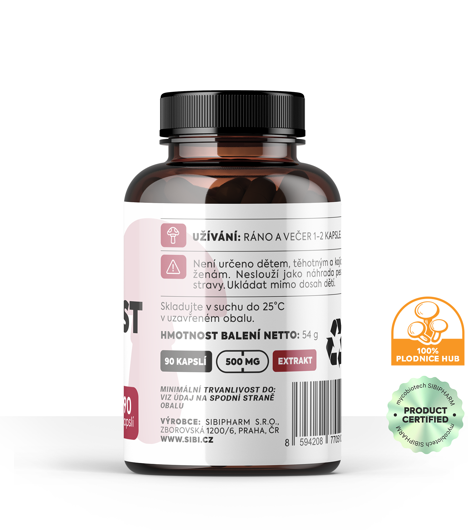 CHOLEST KOMPLEX HOUBOVÉ EXTRAKTY 90 KAPSLÍ  500 mg
