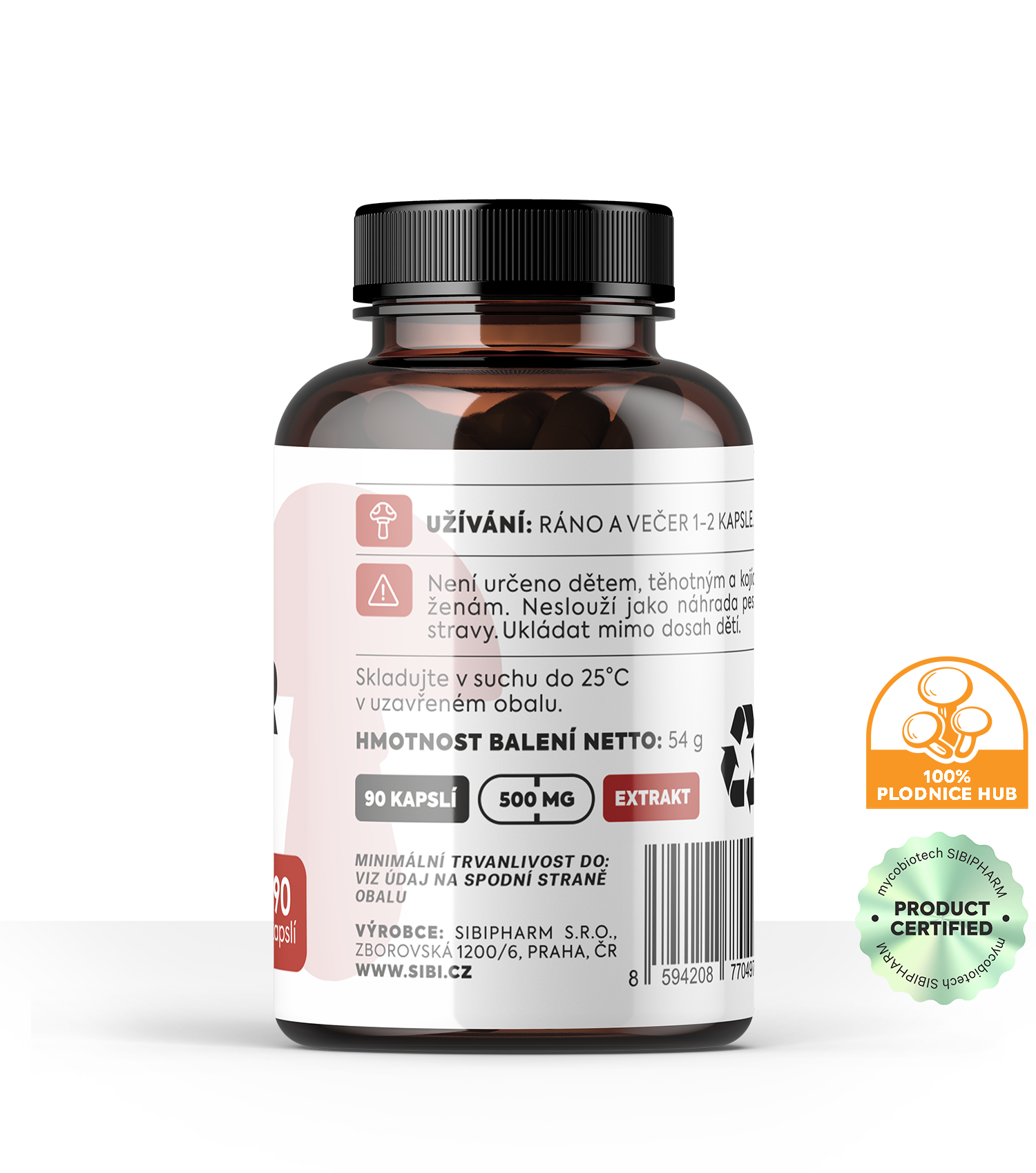 CUKR KOMPLEX HOUBOVÉ EXTRAKTY 90 KAPSLÍ 500 mg