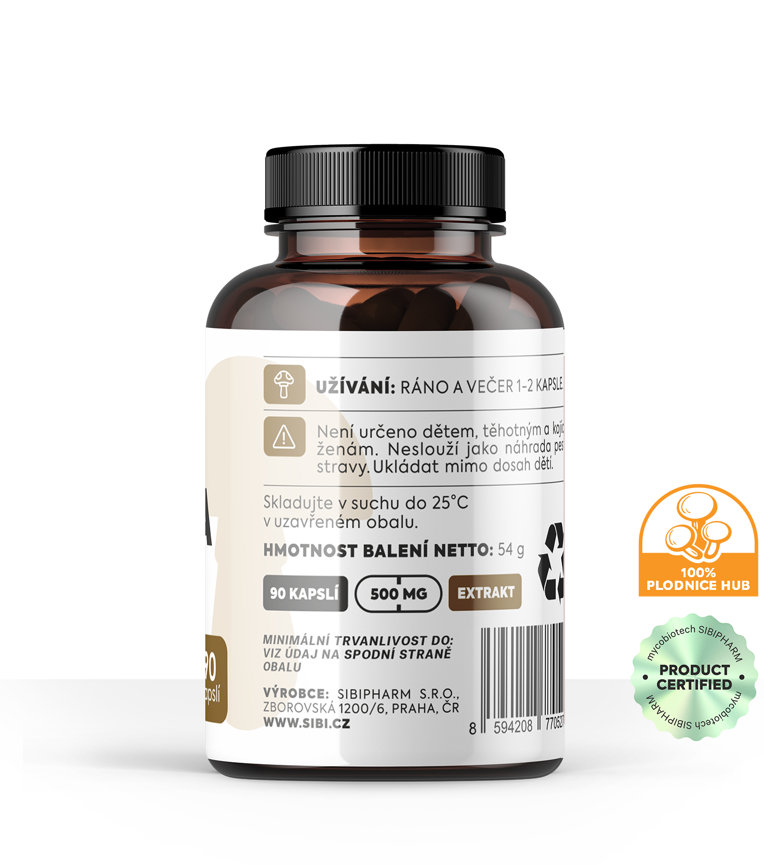 JÁTRA KOMPLEX HOUBOVÉ EXTRAKTY 90 KAPSLÍ 500 mg