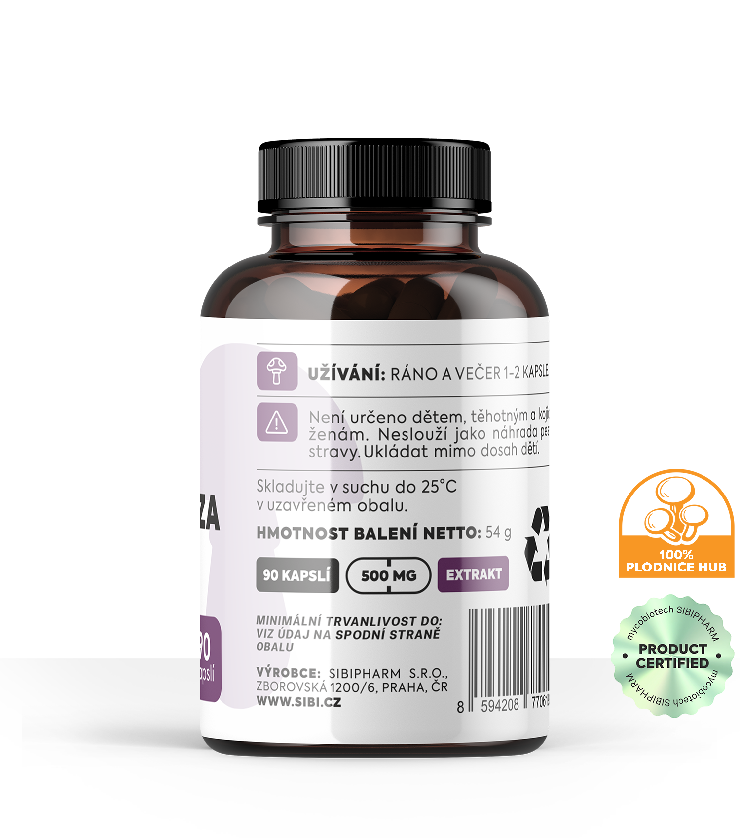 MENOPAUZA KOMPLEX HOUBOVÉ EXTRAKTY 90 KAPSLÍ 500 mg