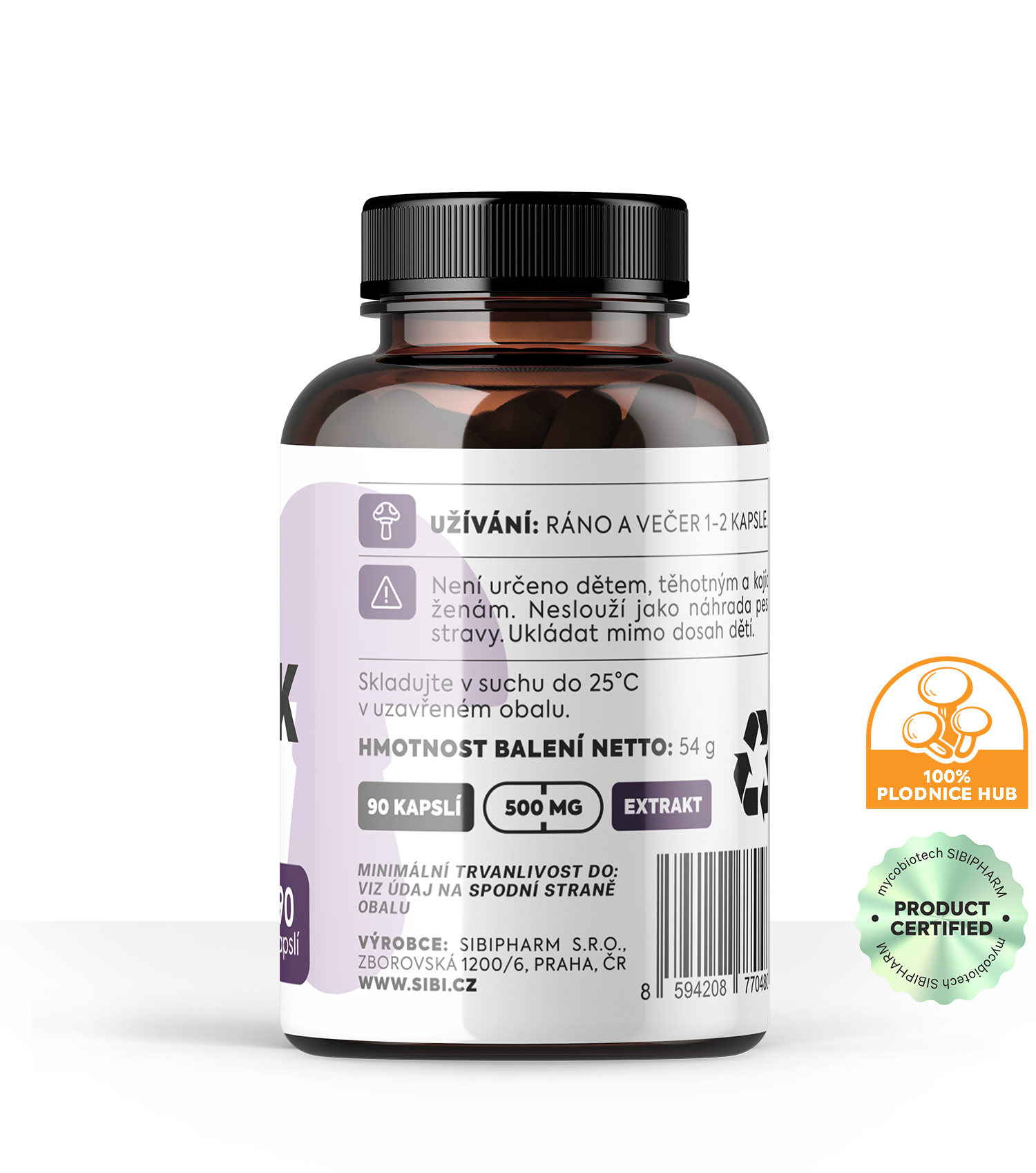 MOZEK KOMPLEX HOUBOVÉ EXTRAKTY 90 KAPSLÍ 500 mg