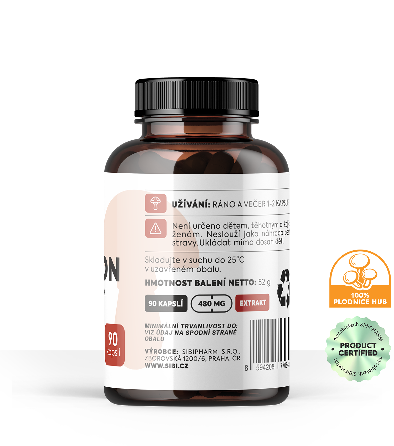 TERMON KOMPLEX HOUBOVÉ EXTRAKTY 90 KAPSLÍ 500 mg