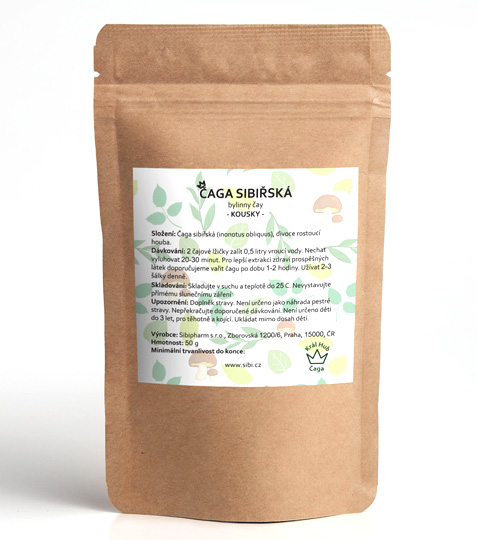 ČAGA SIBIŘSKÁ kousky 50 g