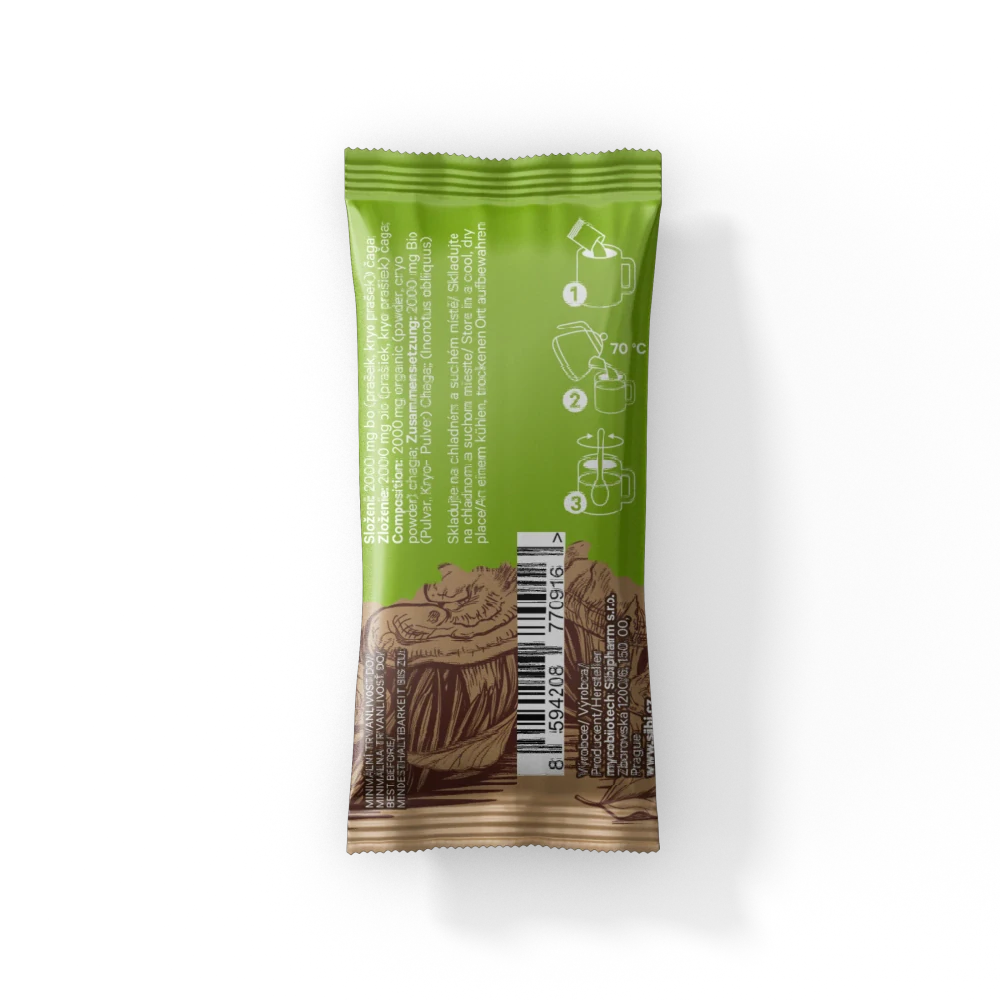 ČAGA BIO FINSKÁ kryo prášek 15 x 2 g