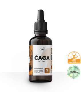 ČAGA EXTRAKT DVOJITÝ TINKTURA  50 ml HOŘKÁ CHUŤ